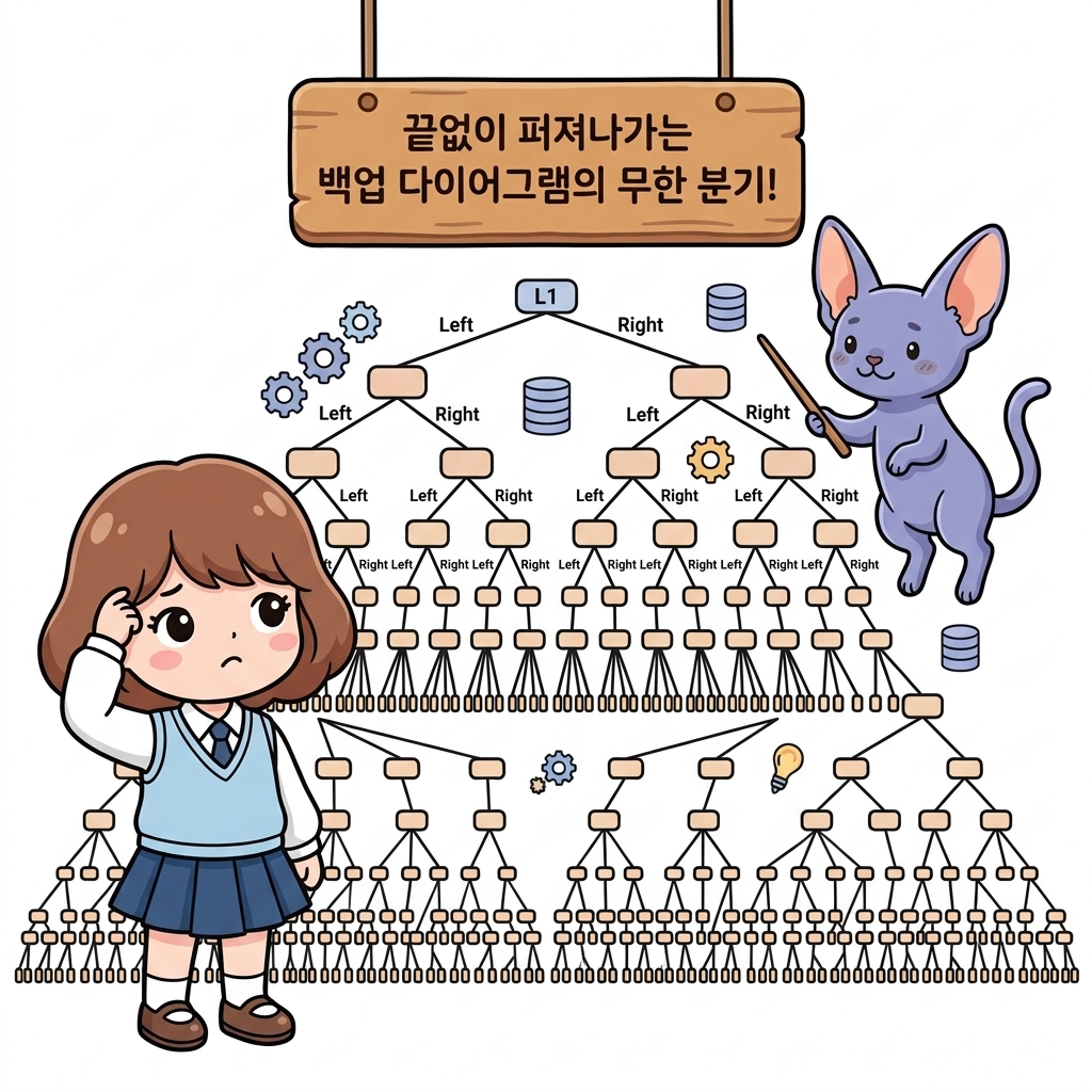 그림 06-8 넓게 퍼져나가는 백업 다이어그램