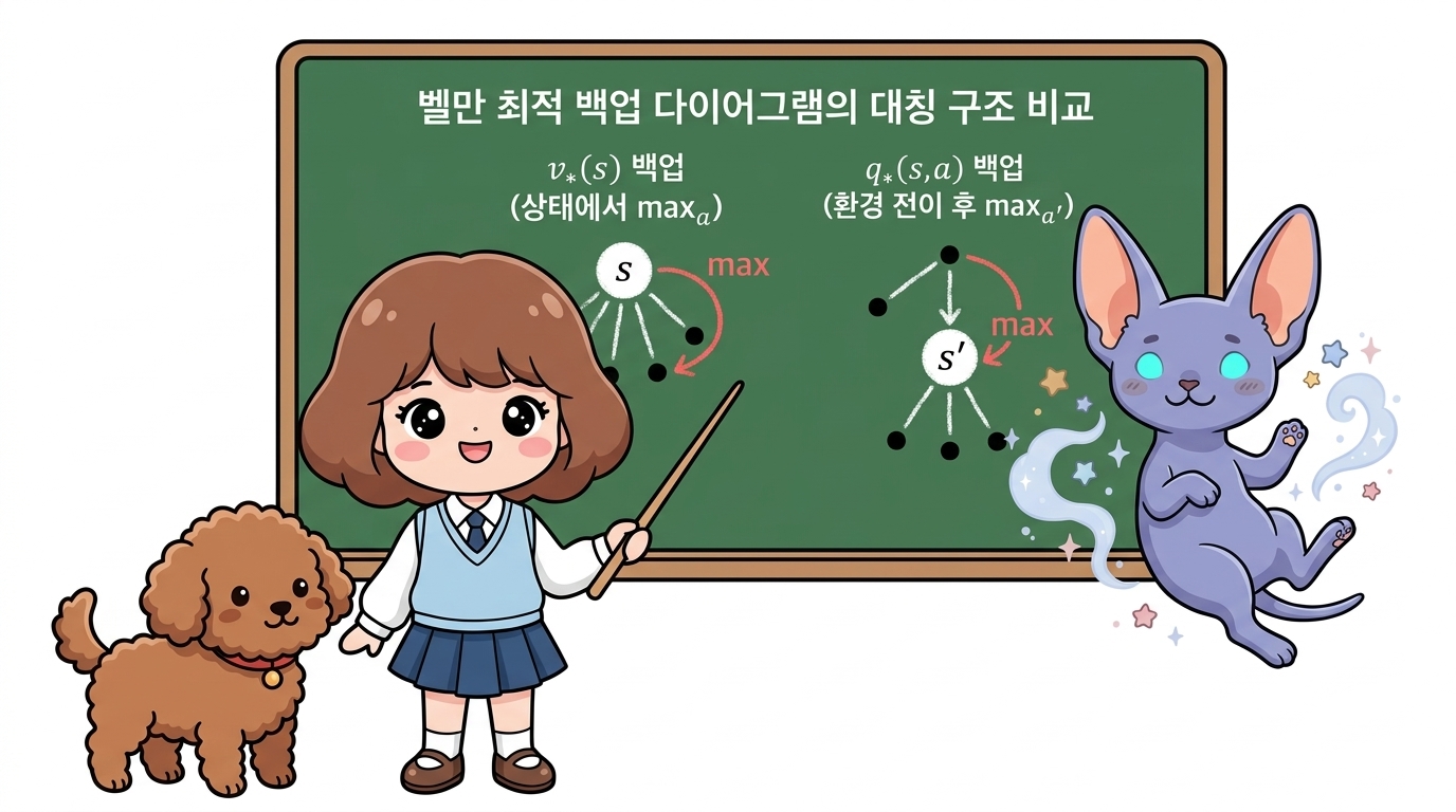 백업 다이어그램 비교