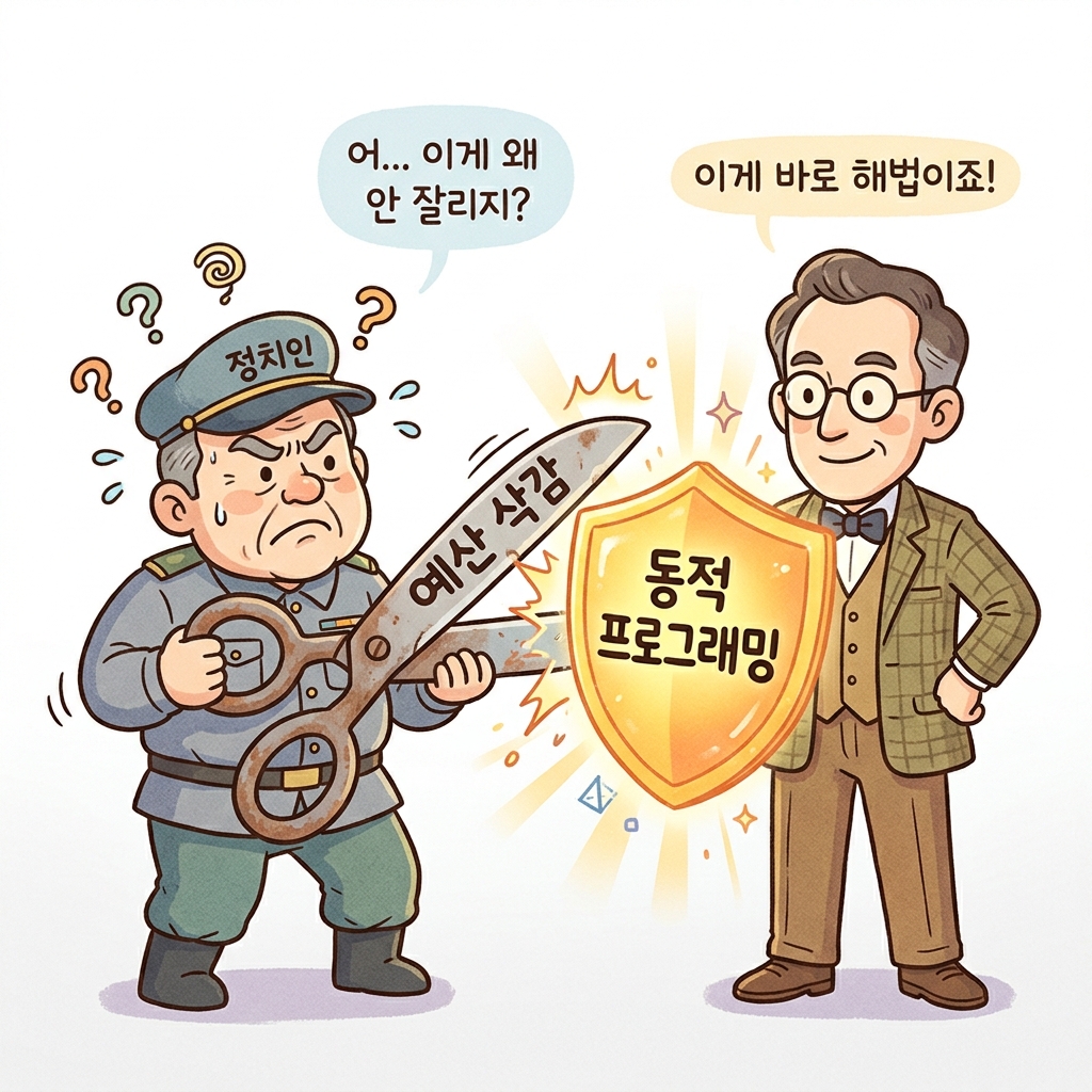 국방부 장관의 예산 삭감 가위를 동적 프로그래밍 방패로 막아내는 리처드 벨만
