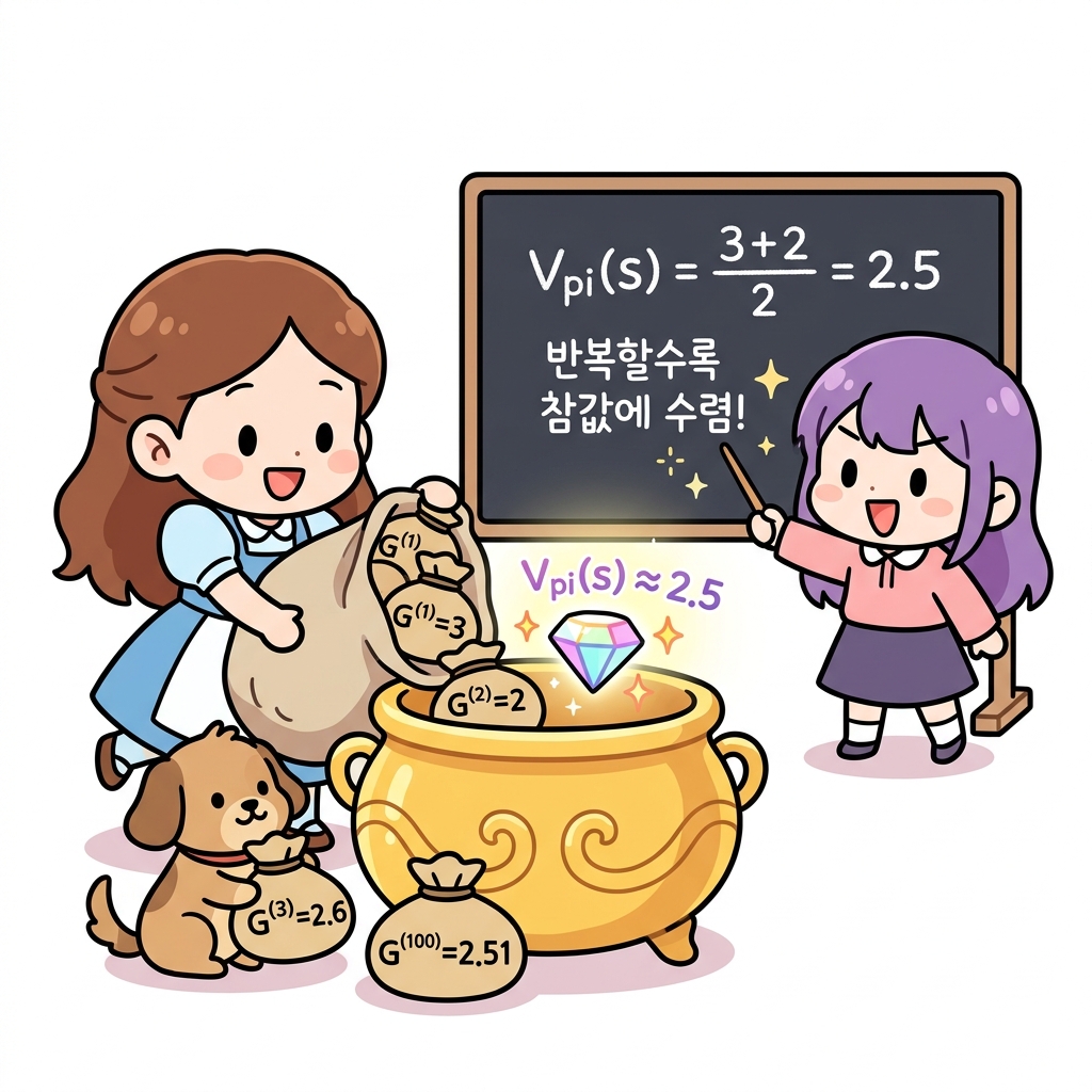 에피소드 반복 평균 수렴