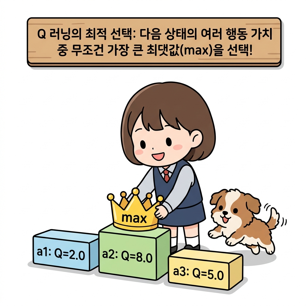 Q 러닝의 최적 선택